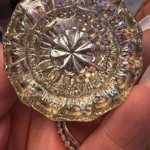 Vintage Gold Glass Dish